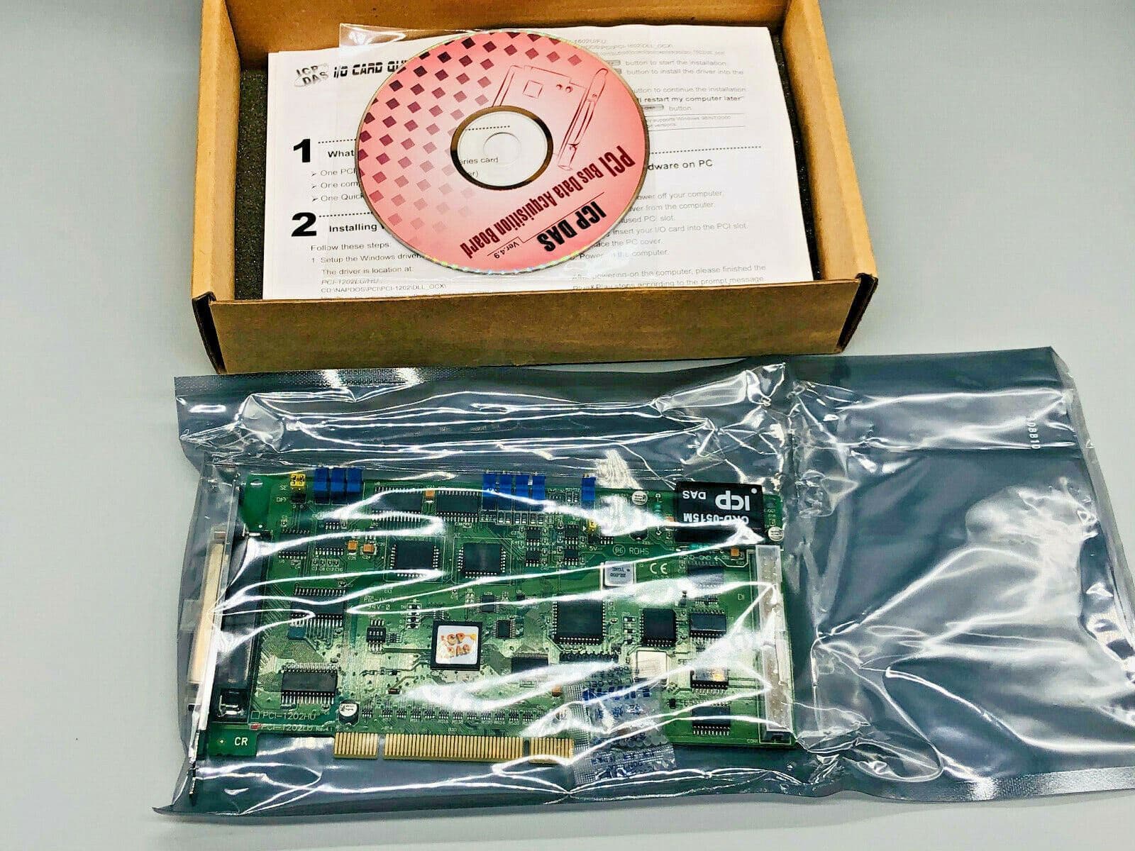 ICP DAS PCI-1202LU 32-Channel 12-Bit Low Gain Multi-Function DAQ Card PCI1202LU 3