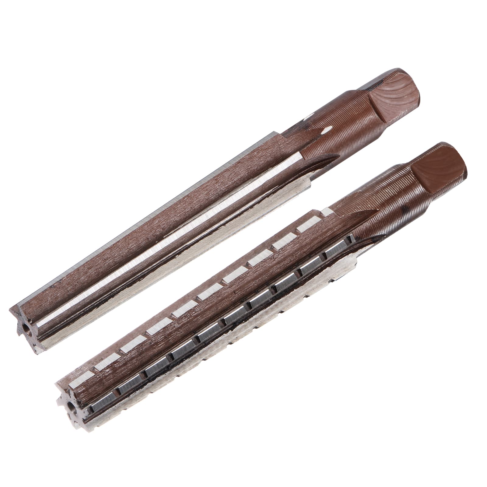 2pcs MT2 Morse Taper Reamer Coarse and Finish Set H8 Alloy Tool Steel 6 Flutes 6