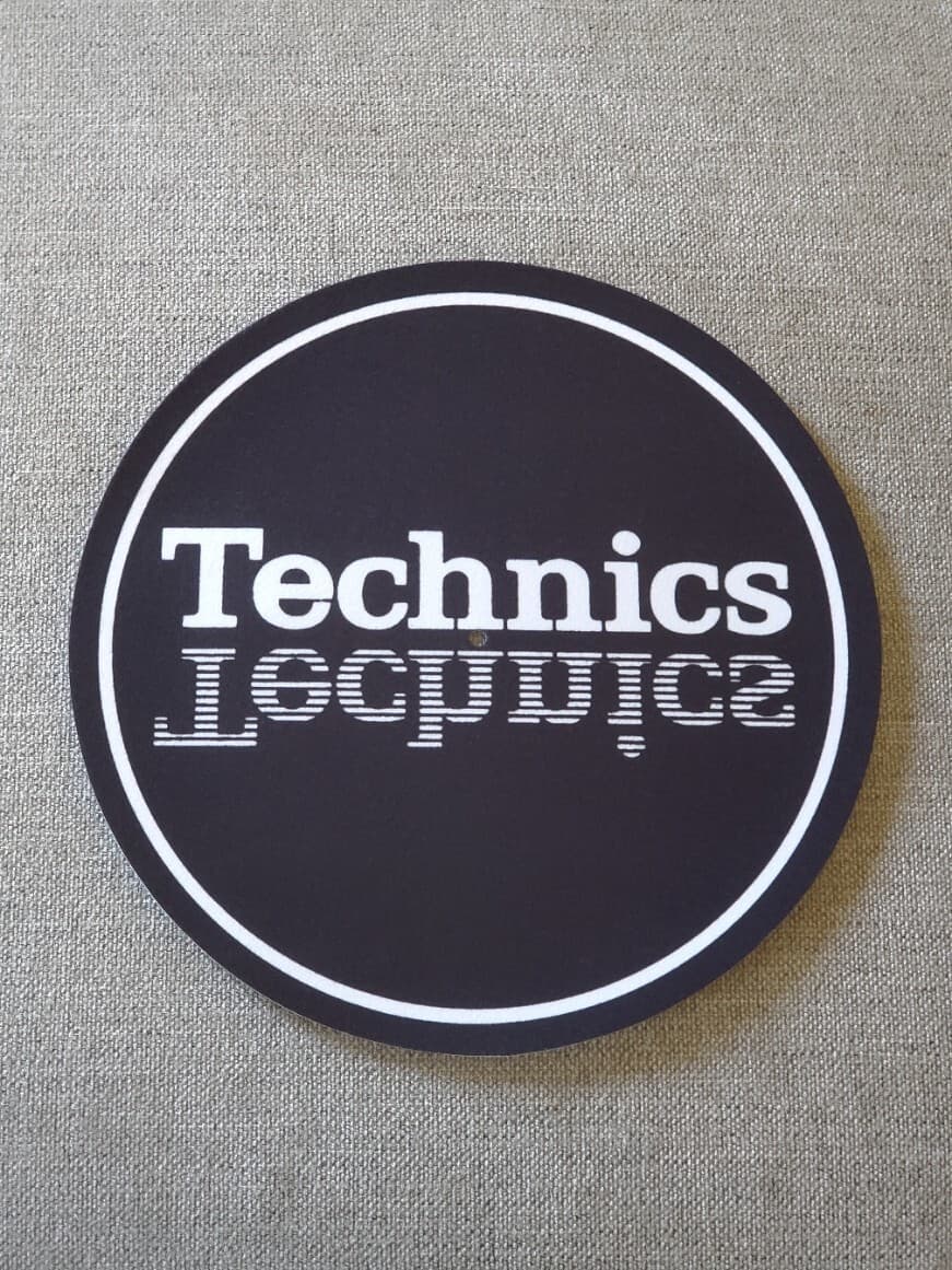 Technics Mirror Classic White - DJ slipmat for LP turntable record player  2