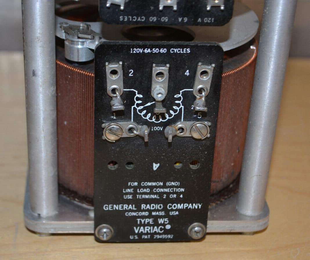 Vintage Variac ~ W5 ~ by General Radio Co. 120V 6A ~ W5G3 ~ X3 Triple 2