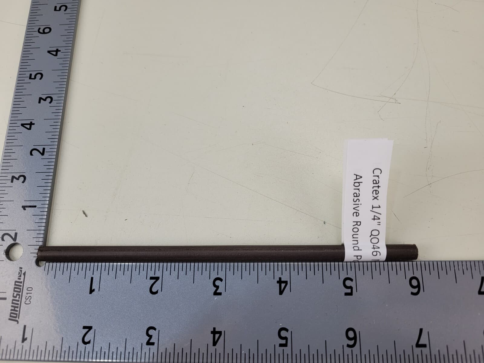 Cratex 1/4" QO46 M Medium Rubberized Abrasive Round Polishing Stick Q046-M 3