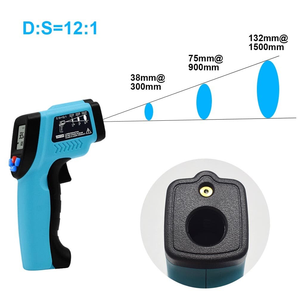 Digital IR Infrared Laser Gun Temperature Thermometer Heat Thermal Gauge Sensor 2