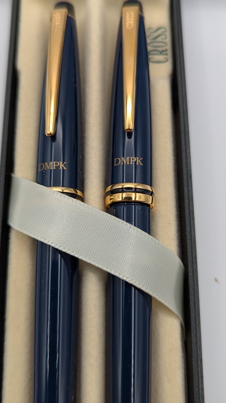 CROSS CLASSIC Radiance CLASSIC Blue BP PEN & 0.5mm PENCIL WITH GOLD TRIM DMPK 4