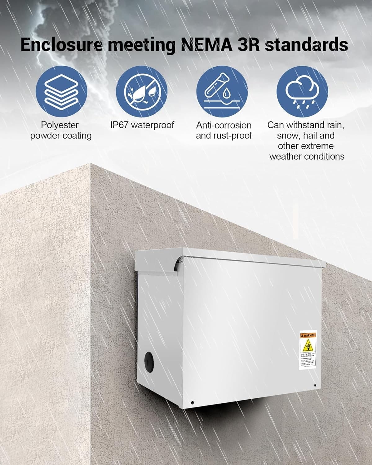 Automatic 225A Generator Transfer Switch, NEMA 3R Standards 5