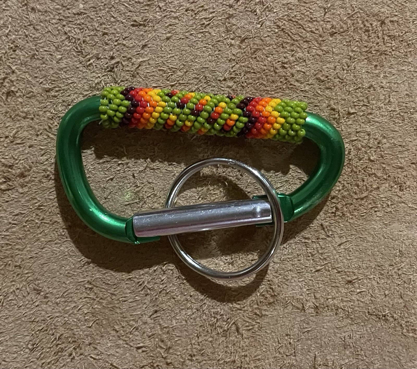 Native American Lakota Sioux Beaded Clip Keychain 2