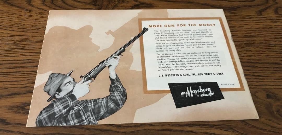 Mossberg & Sons 1953 Catalog  Rifles Shotguns Telescope Sights 6