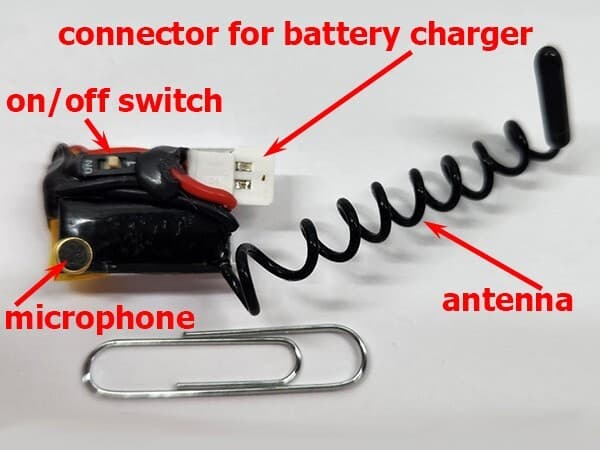 Powerful UHF Spy Audio Bug Microphone with Rechargeable Battery  Range upto 700m 3