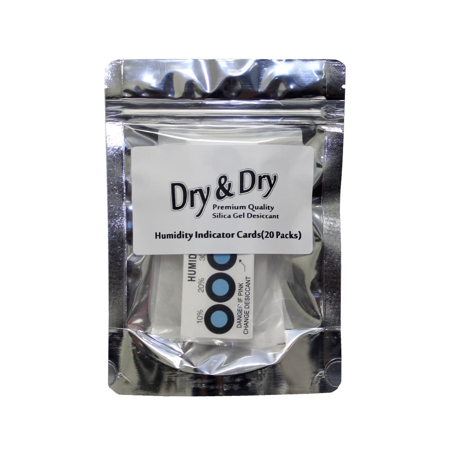 Dry & Dry Premium Humidity Indicator Cards 20 Pack - 10-60% 6 Spot(20 Cards) 2