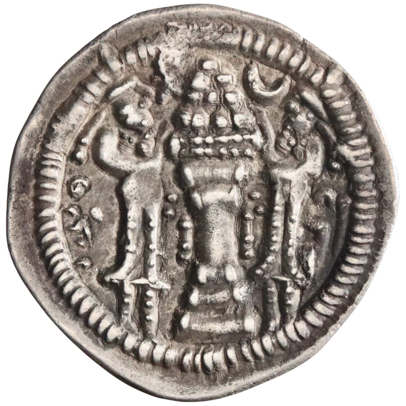 Sasanian: Peroz (457-484), silver drachm (2.87g), DA (Darabgird) mint, 457-484 C 2
