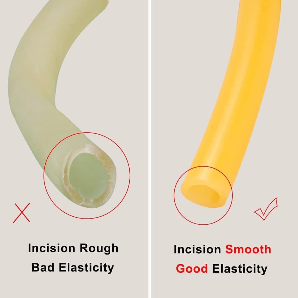 Feelers Natural Latex Rubber Tubing Tube 1/2" (12mm) ID x 12mm*17mm,  4