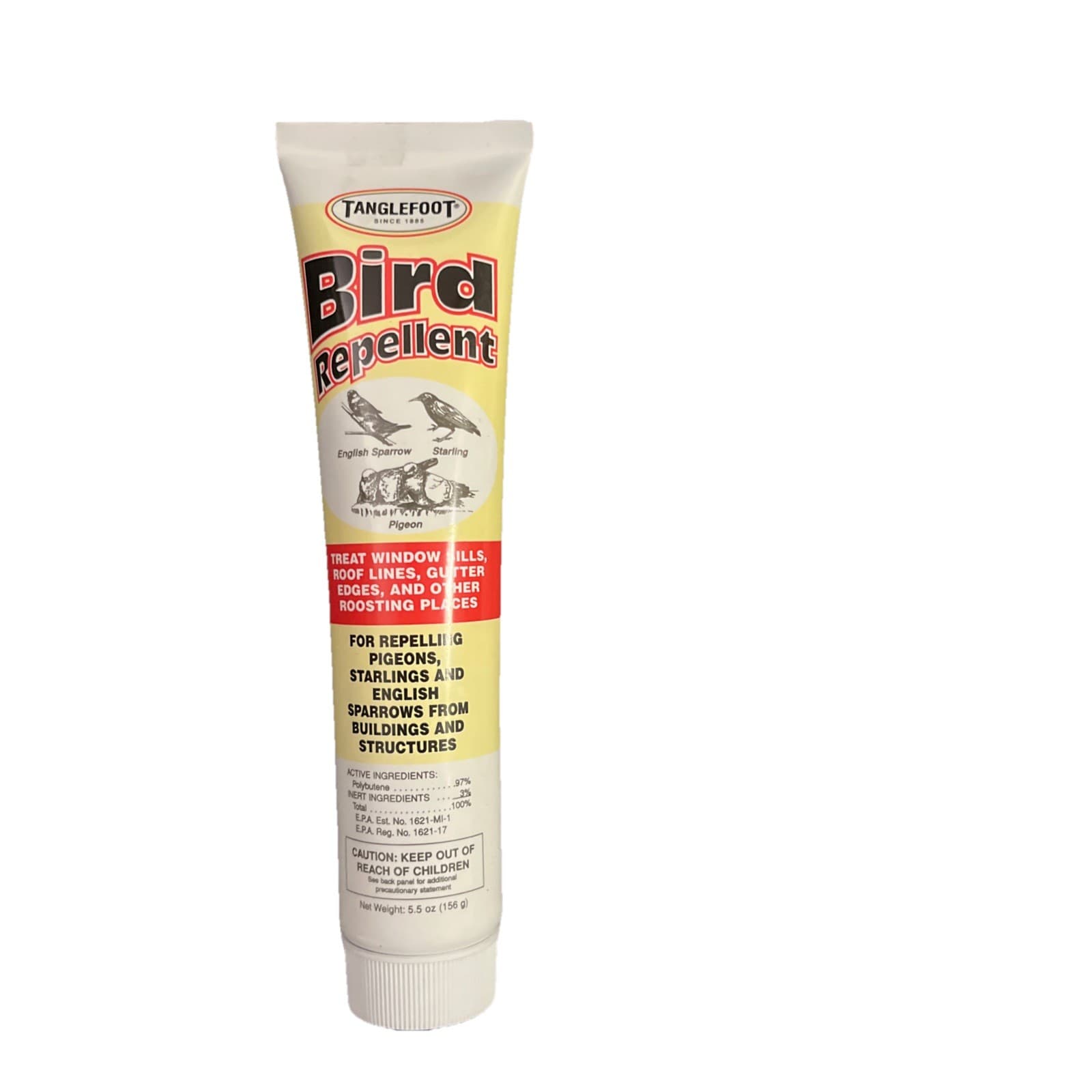 Tanglefoot Bird Repellent For Repelling Pigeons, Starlings, And Sparrows 5.5oz