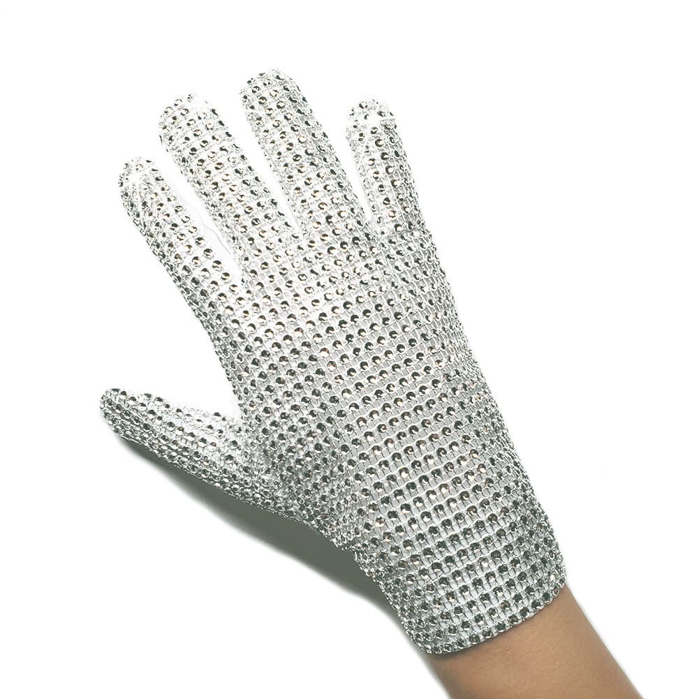 Michael Gloves Silver Single Side Drill Gloves for Halloween 5