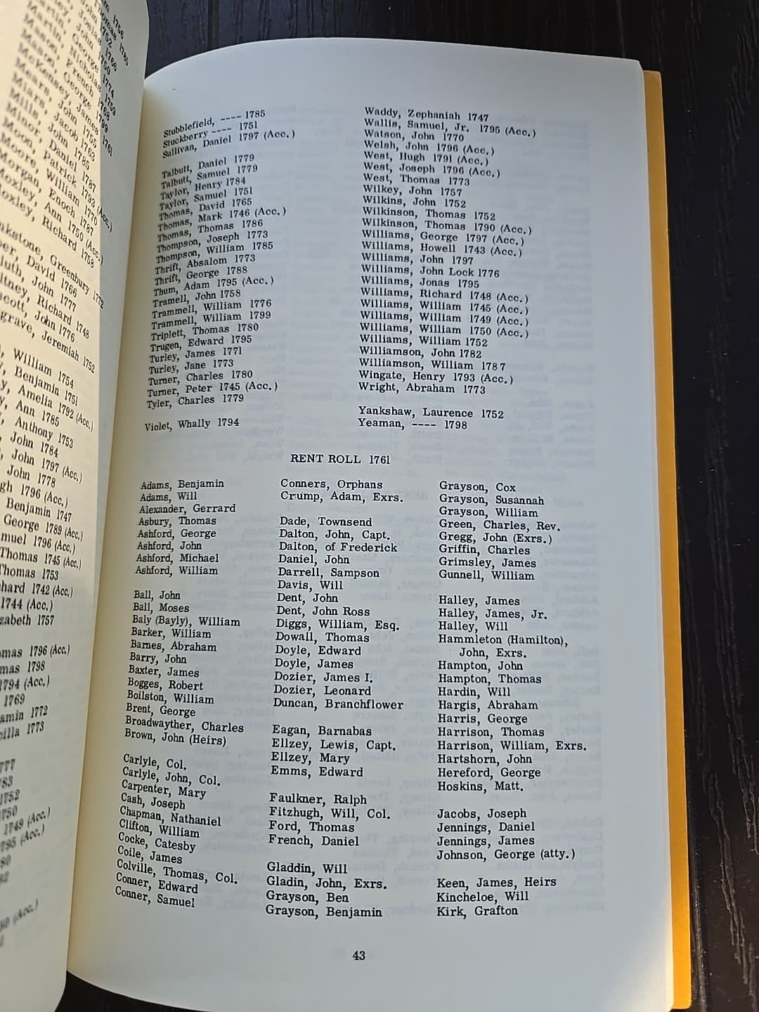 Abstracts OF Wills & Inventories, FAIRFAX COUNTY, VIRGINIA 1742-1801 4