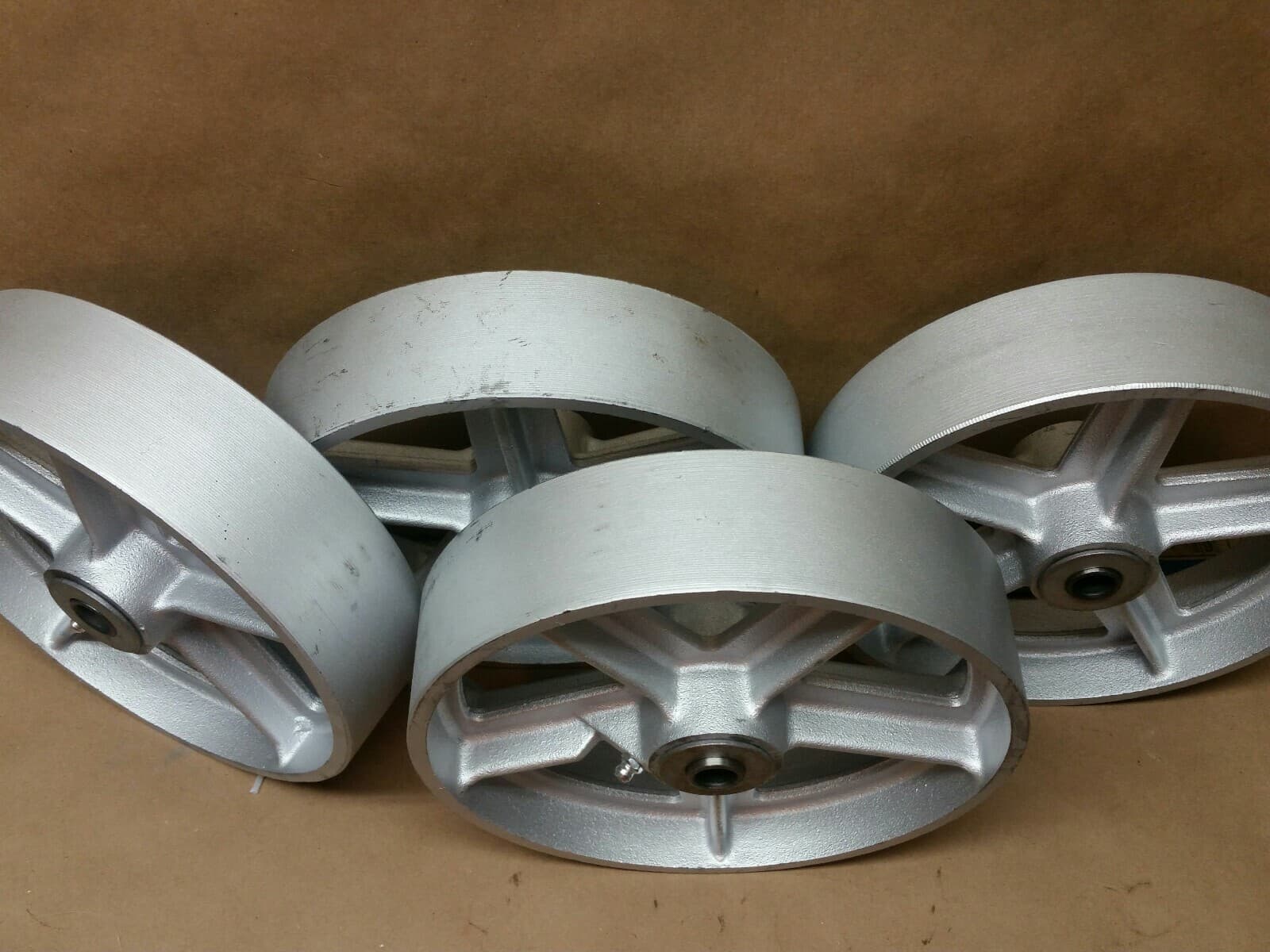 Hit Miss Engine Cart wheels Antique Style 8x2 industrial type flywheel engine  3