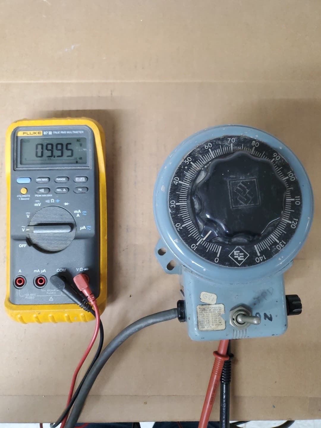 Powerstat Model 116B Variable Autotransformer Variac 0-140 V 10 Amp - WORKS 5