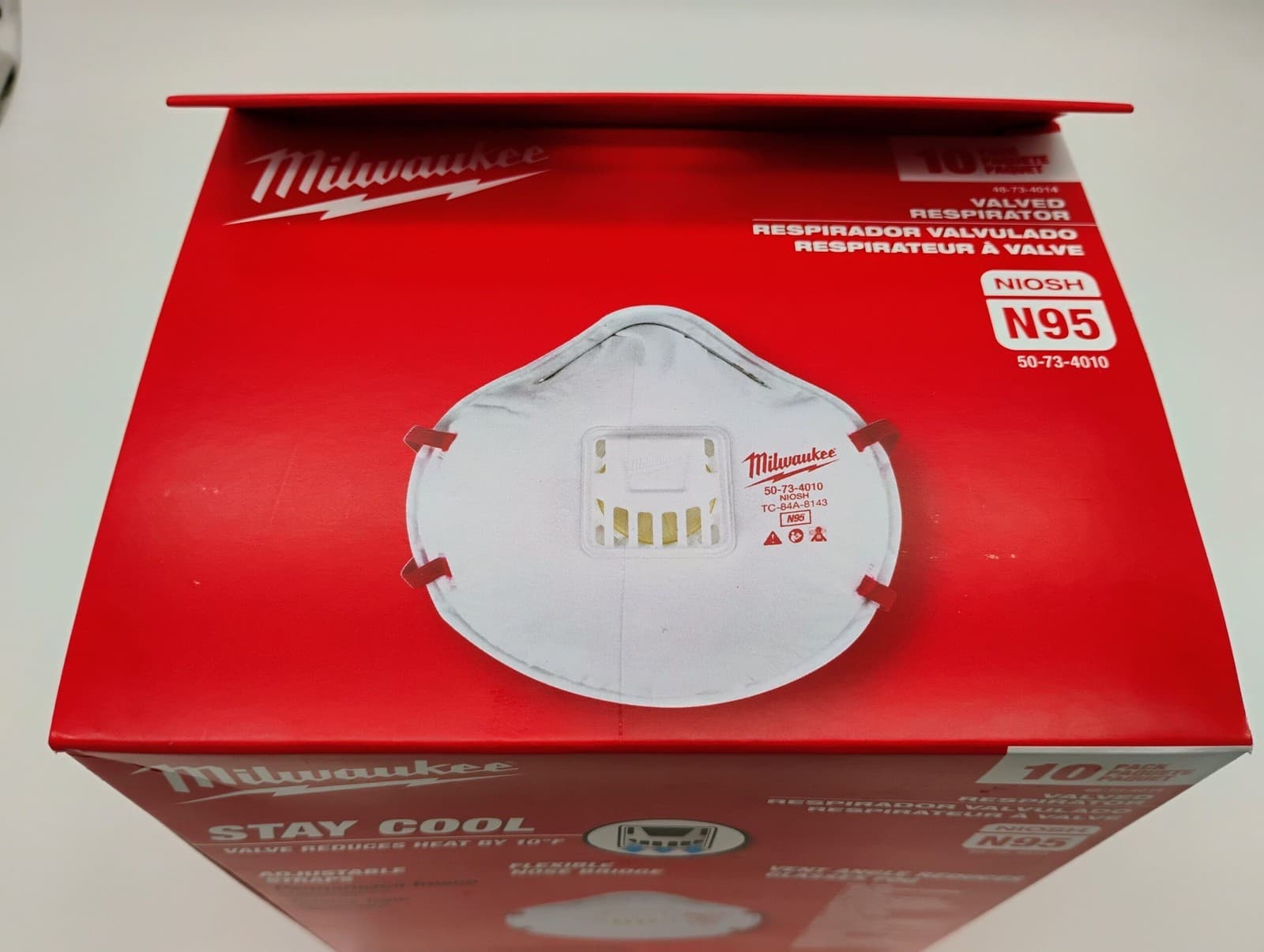 Milwaukee N95 Professional Multi-Purpose  Respirator (10-Pack) 2