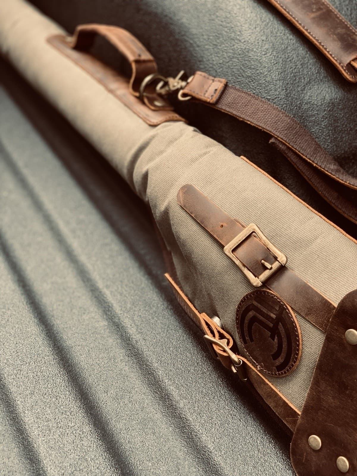 Fly Fishing Rod Case - Canvas leather 3