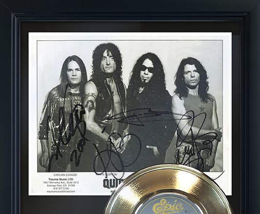 Quiet Riot "Metal Health" Framed Reproduction Signed Record Display 2