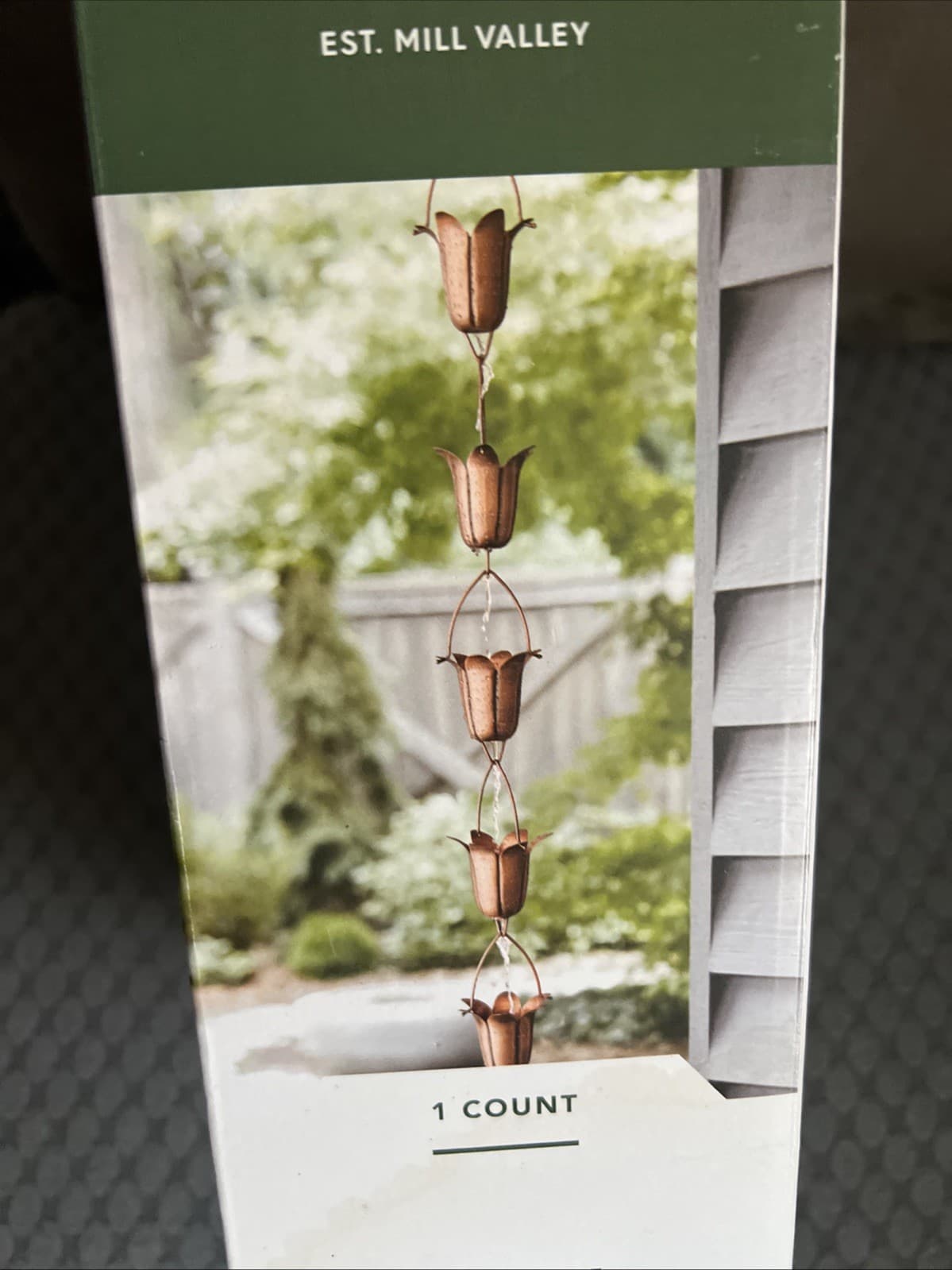 Smith & Hawken Flower Shaped Cups – Durable & Thick Rain Chain New 2