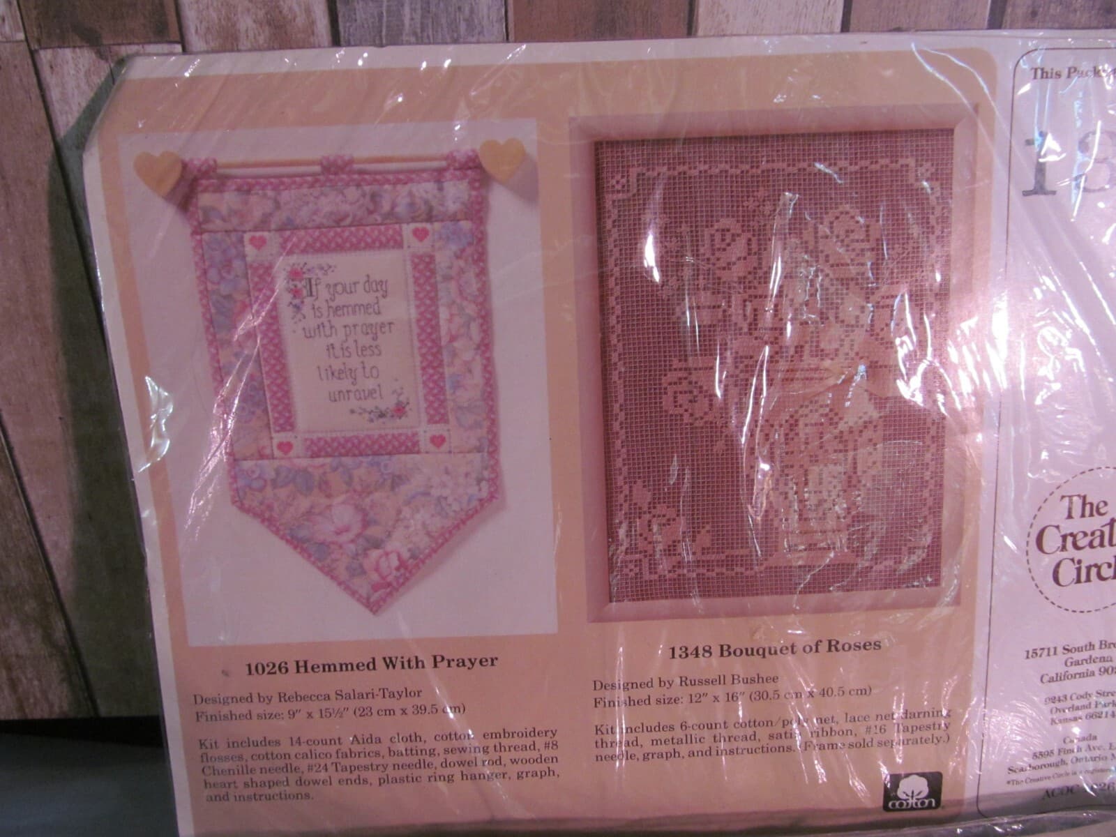 1348 BOUQUET OF ROSES by The Creative Circle Needlework & CC 6184 KIT NIP 3