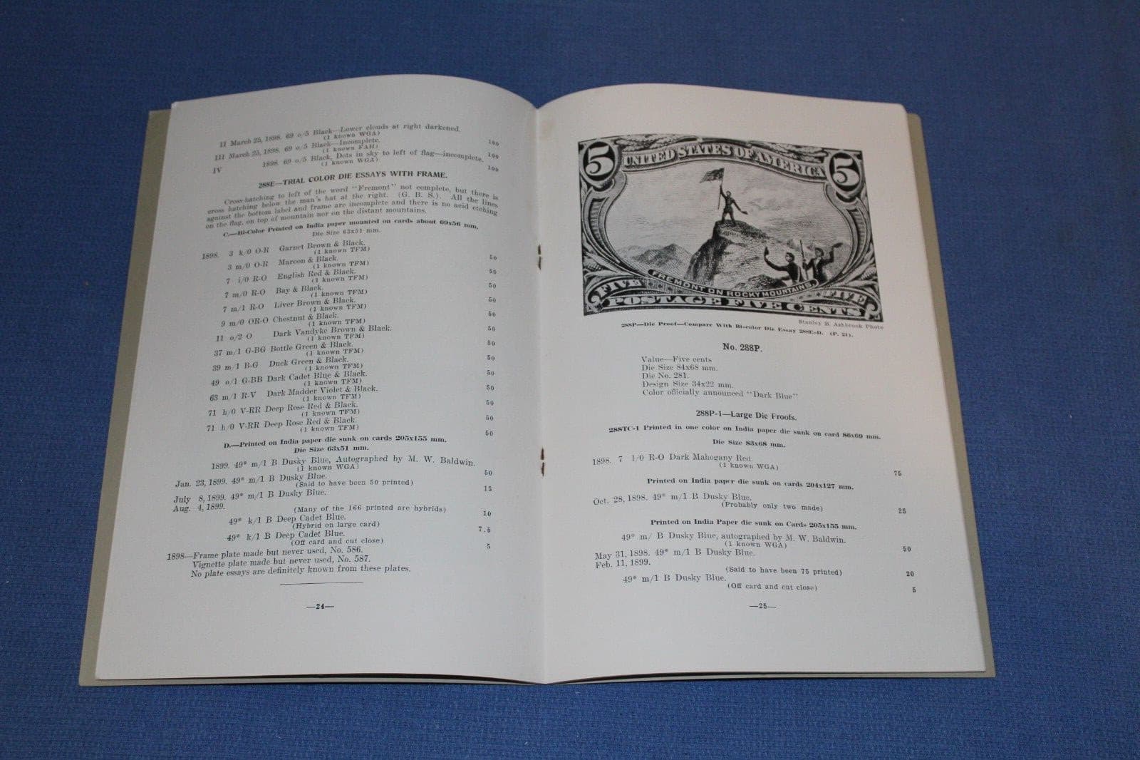 Omaha Trans Mississippi Issue 1898 Essays  Proofs Catalog Brazer BlueLakeStamps 2
