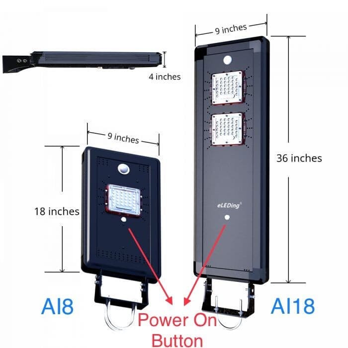 Solar Power AI-Smart 1600 Lumens Cree LED Area Parking Light 2