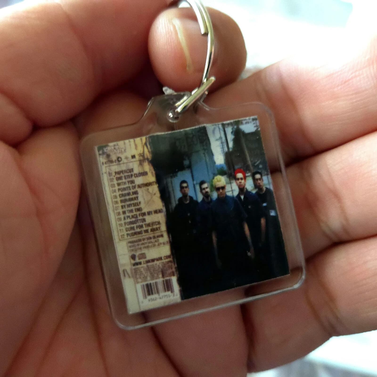 Linkin Park Album Artwork Music Art Keychain | Chain |  Pendent (Front & Back) 2