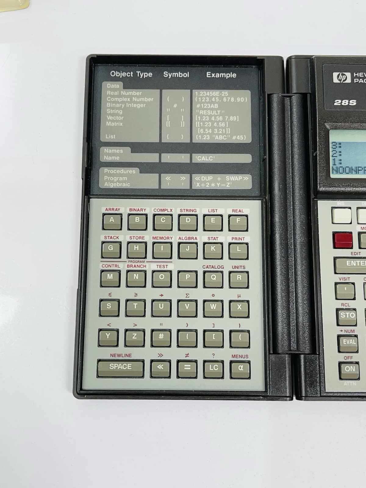 Hewlett Packard HP 28S Advanced Scientific Calculator RPN  Manuals Box Batteries 5