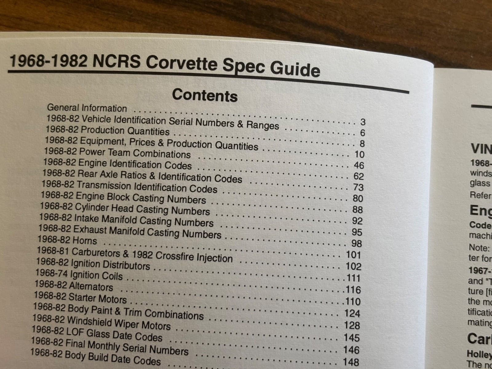 1968-1982 NCRS CORVETTE Specifications Manual Guide_National Corvette Restorers 3