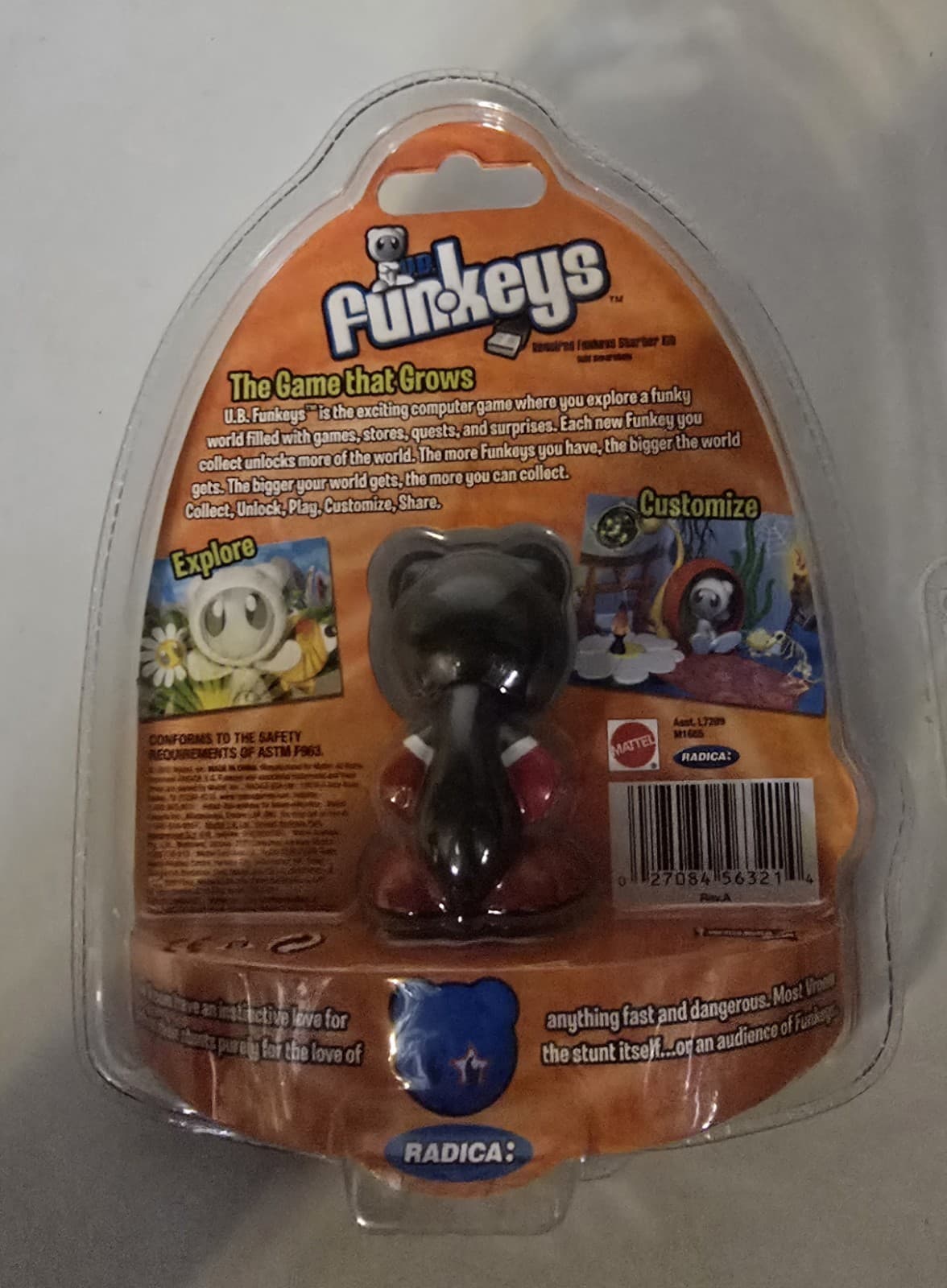 NEW U.B. Funkeys BLACK VROOM VERY RARE  NEW IN PACKAGE 2