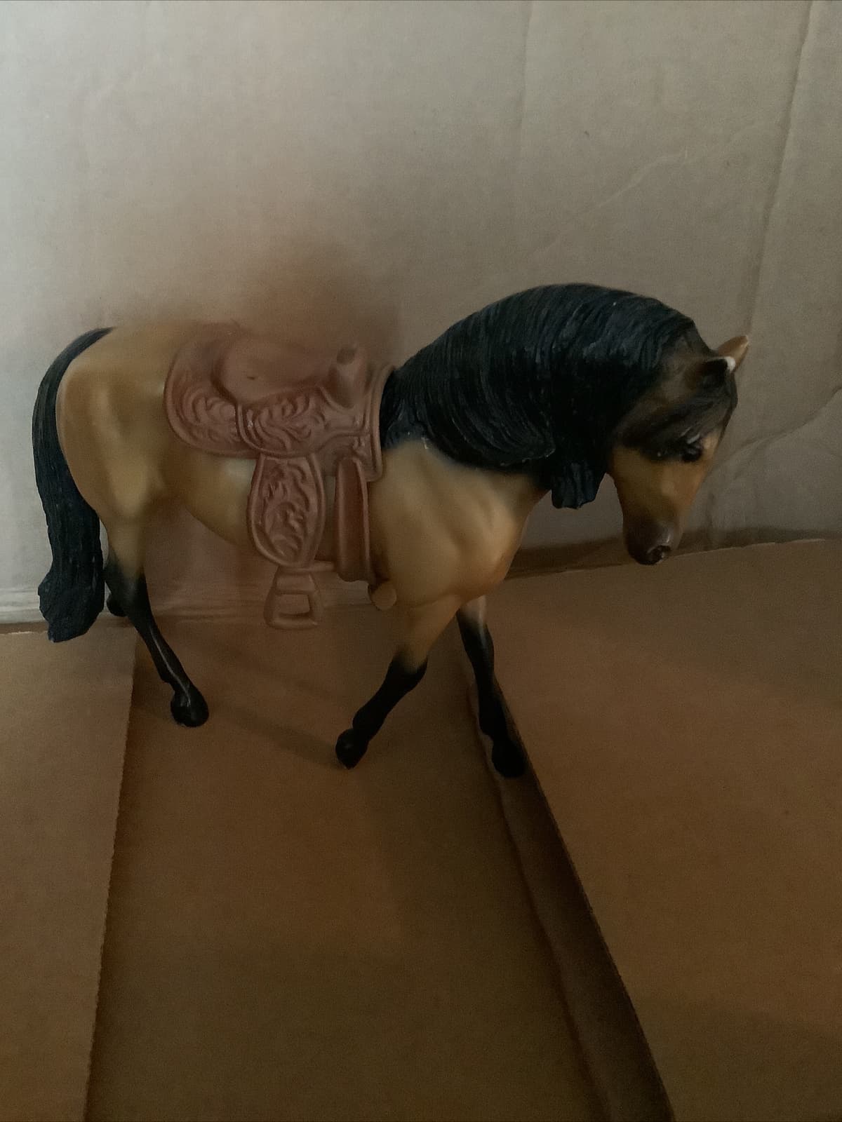 Vintage Breyer Molding Classic Andalusian Mare  7” X 6” With Saddle