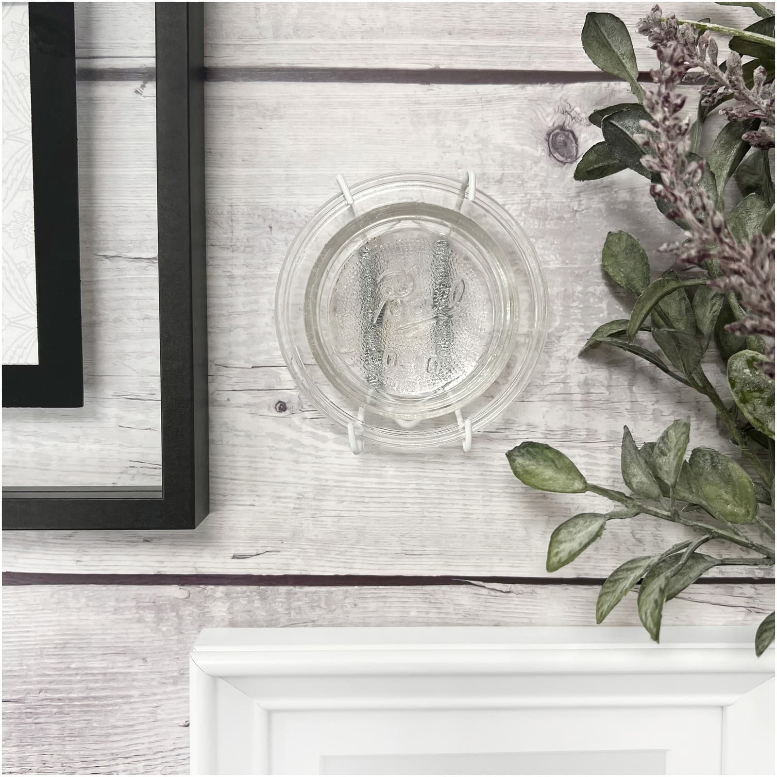 Plymor White Vinyl Finish Wall Mountable Plate Hanger (For Plates 2" - 3") 2