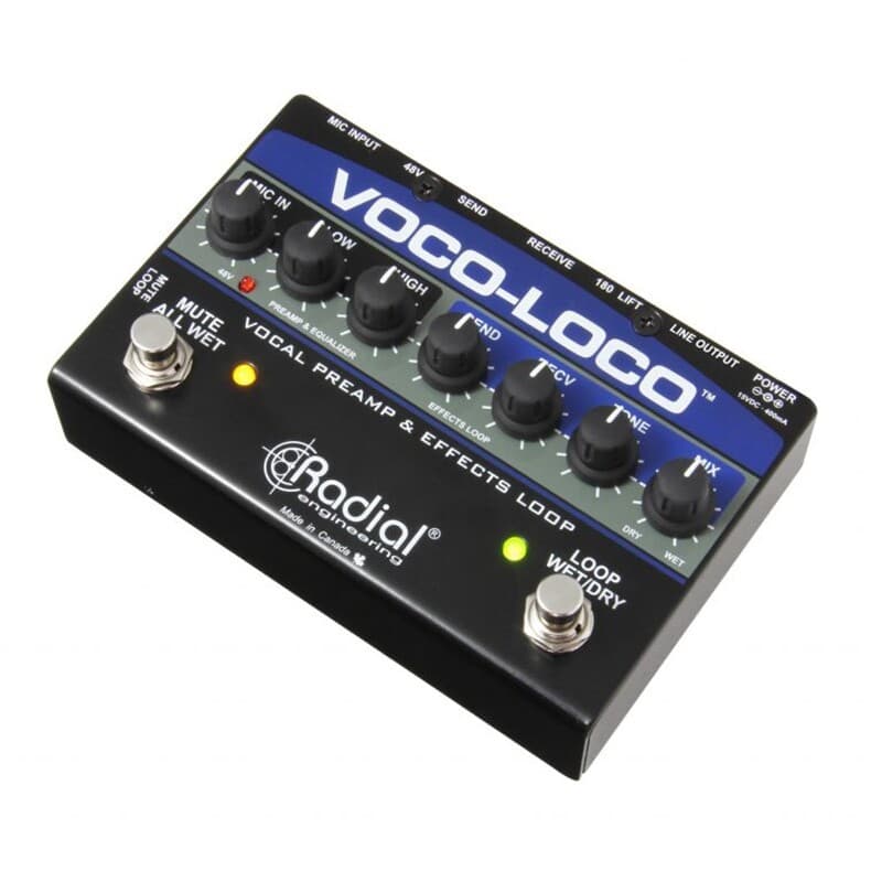 Radial Voco-Loco Microphone Effects Loop & Switcher for Guitar Pedals (Open Box) 3
