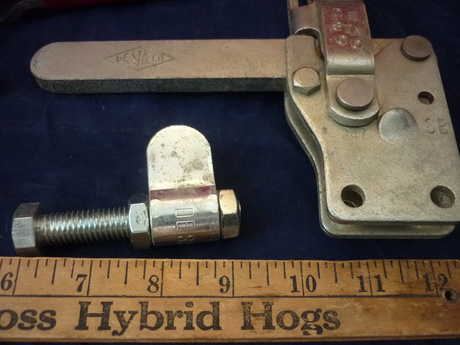 NOS PAIR OF LARGE DE-STA-CO NO. 247 VERTICAL HOLD DOWN CLAMPS 2 NEW 2