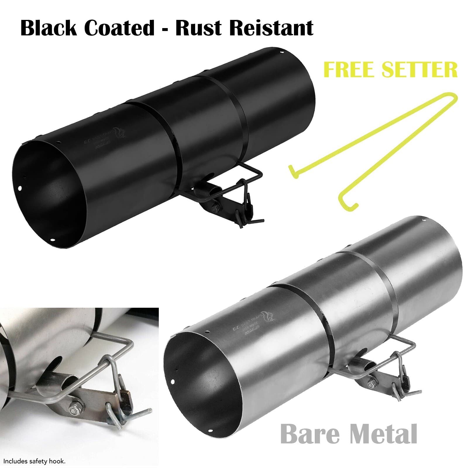 RC Best Tunnel Tube Traps -Reusable Lethal Squirrel Pest Control - Choose Model