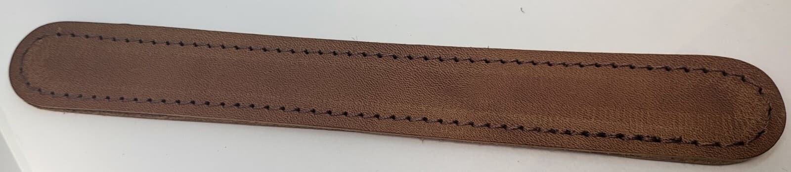 8-3/4" Premium Leather Trunk Handle slots or smooth chest steamer antique box 2