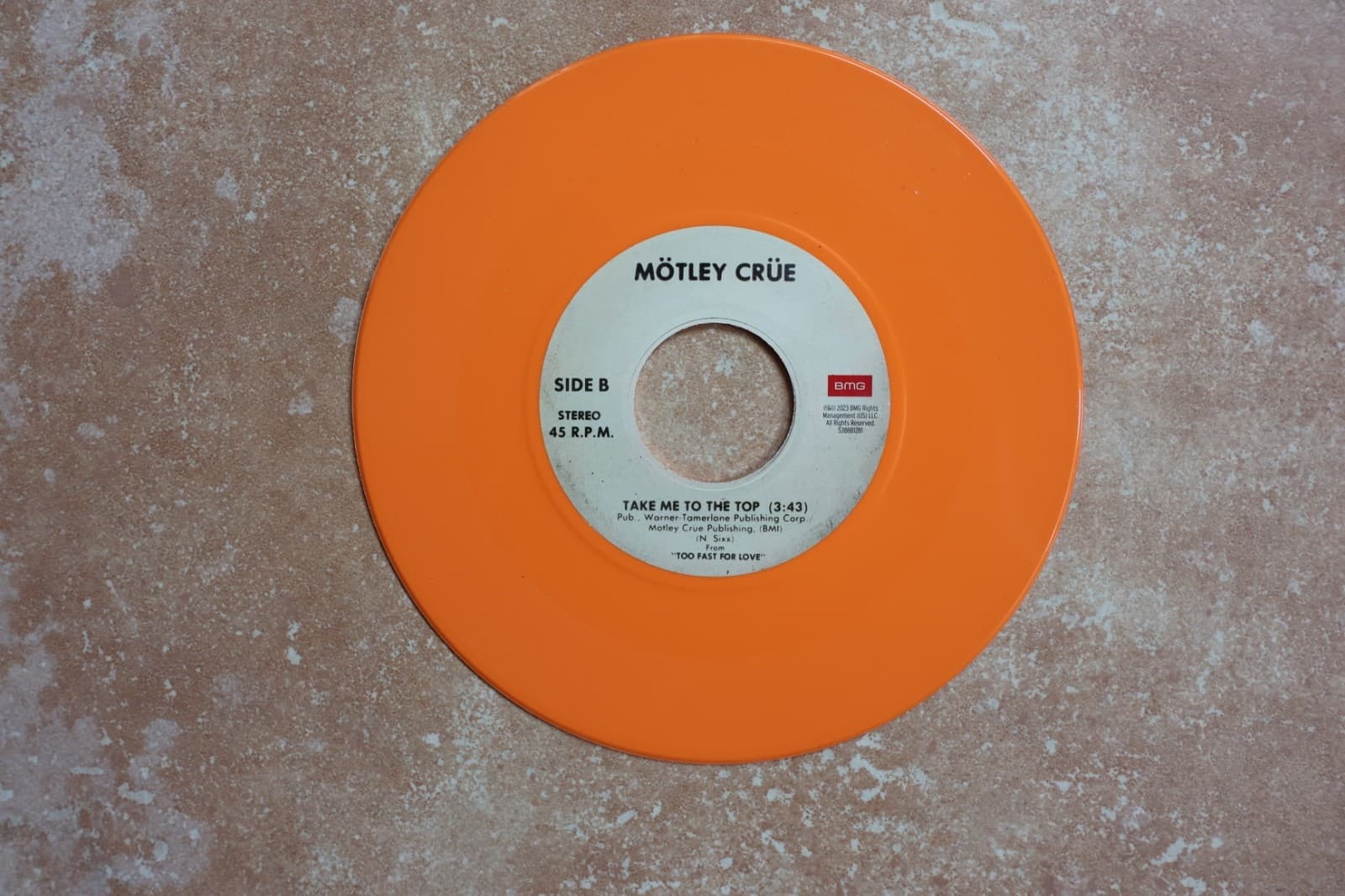 Nikki Sixx Signed Motley Crue Too Young To Fall In Love 45 Record Vinyl Shout 4