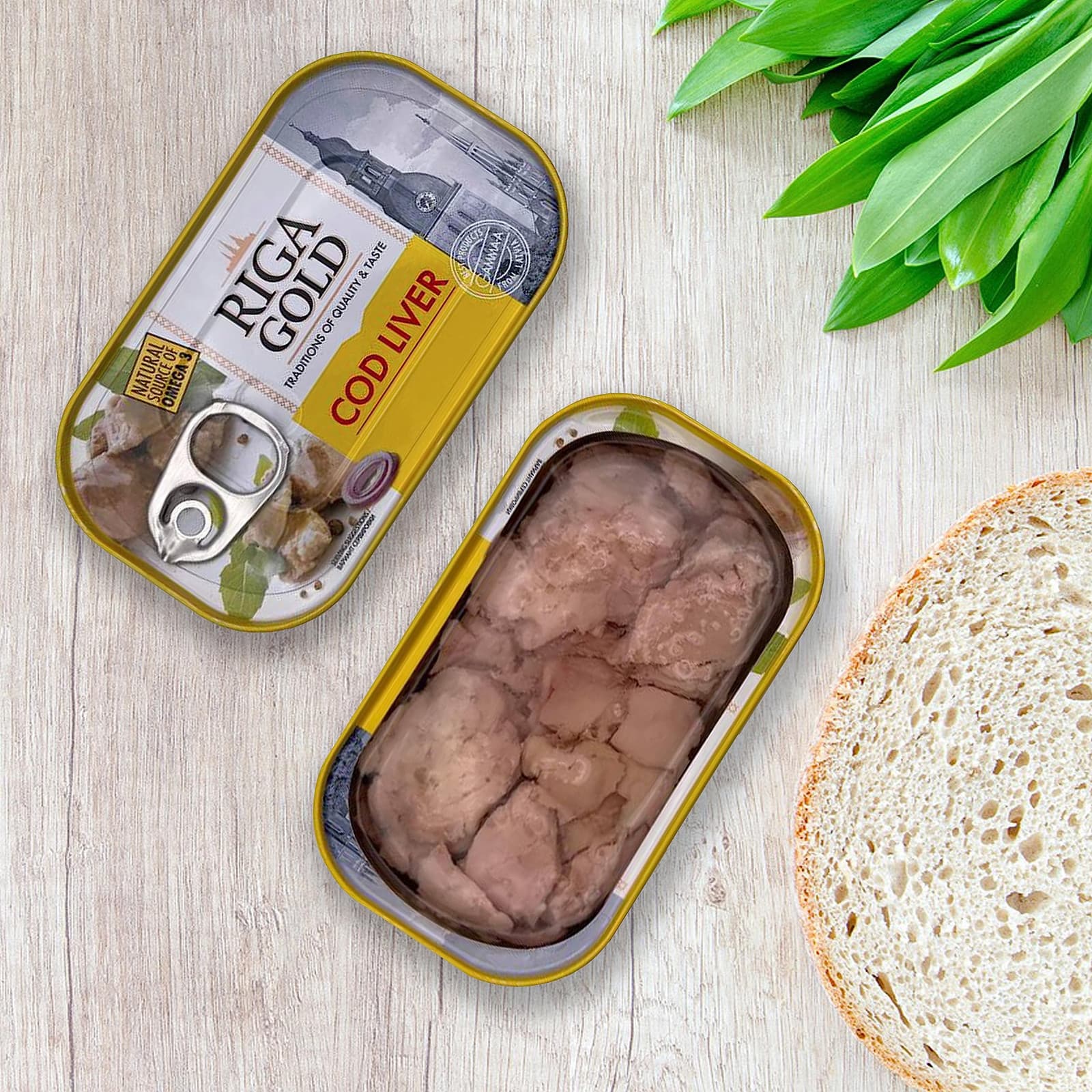 Cod Liver in Own Oil 4.27oz/ 121g From Iceland (Pack 6) 2