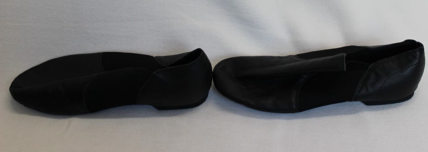 Jazz Shoes Size 9.5 Black Professional Split Sole with Elastic 2