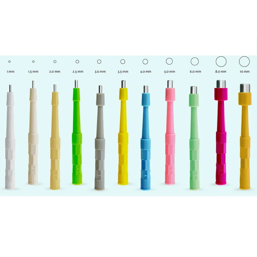 Disposable Biopsy Punches Sterile Micro Dermal Body Piercing Tools Pack OF 30 PC