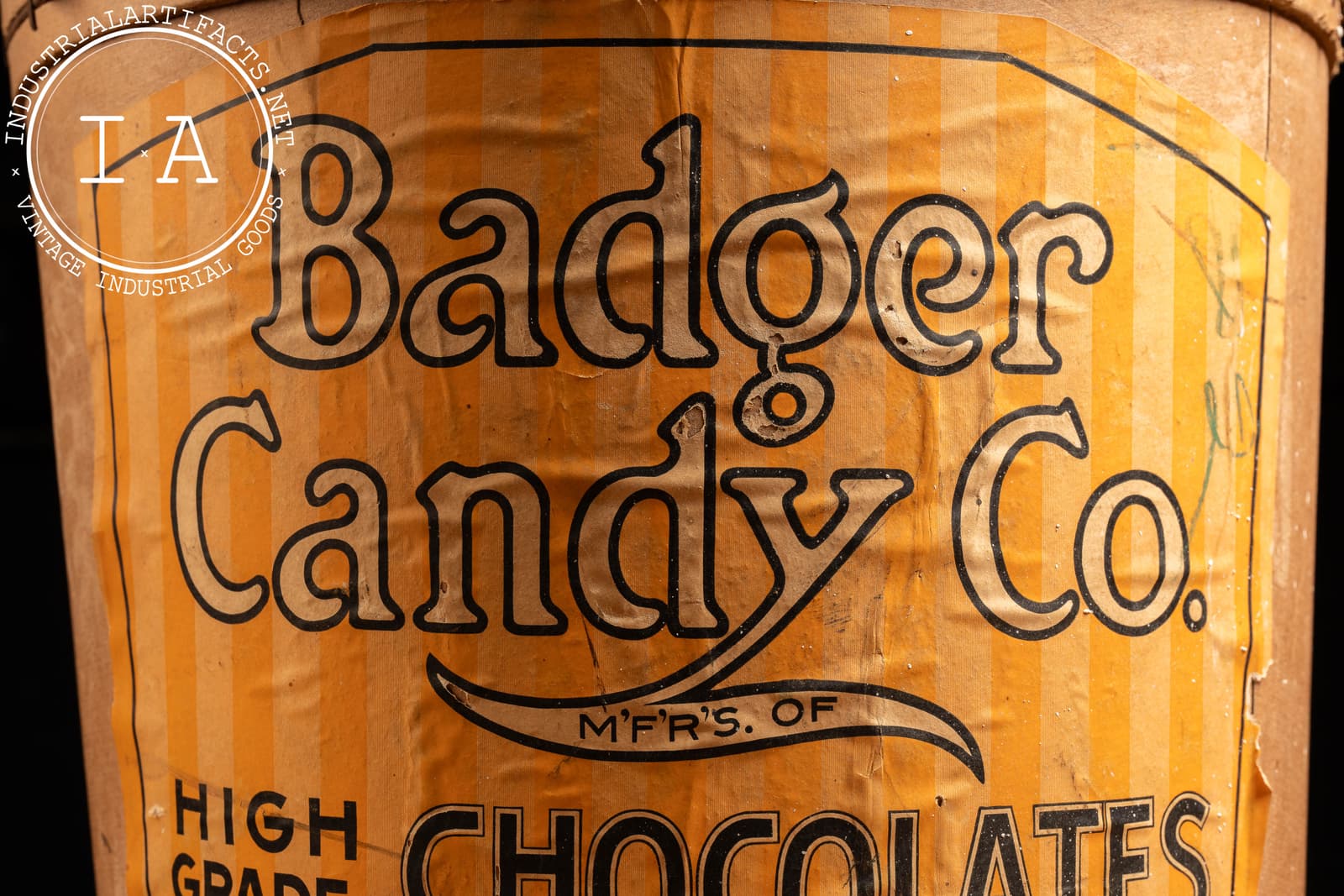 Antique Badger Chocolates Bucket 2