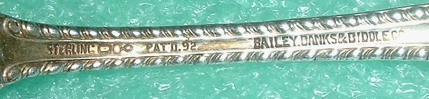 Antique 1892 DOMINICK & HAFF STERLING 'MAZARIN' Pattern *Gold Washed FRUIT SPOON 4