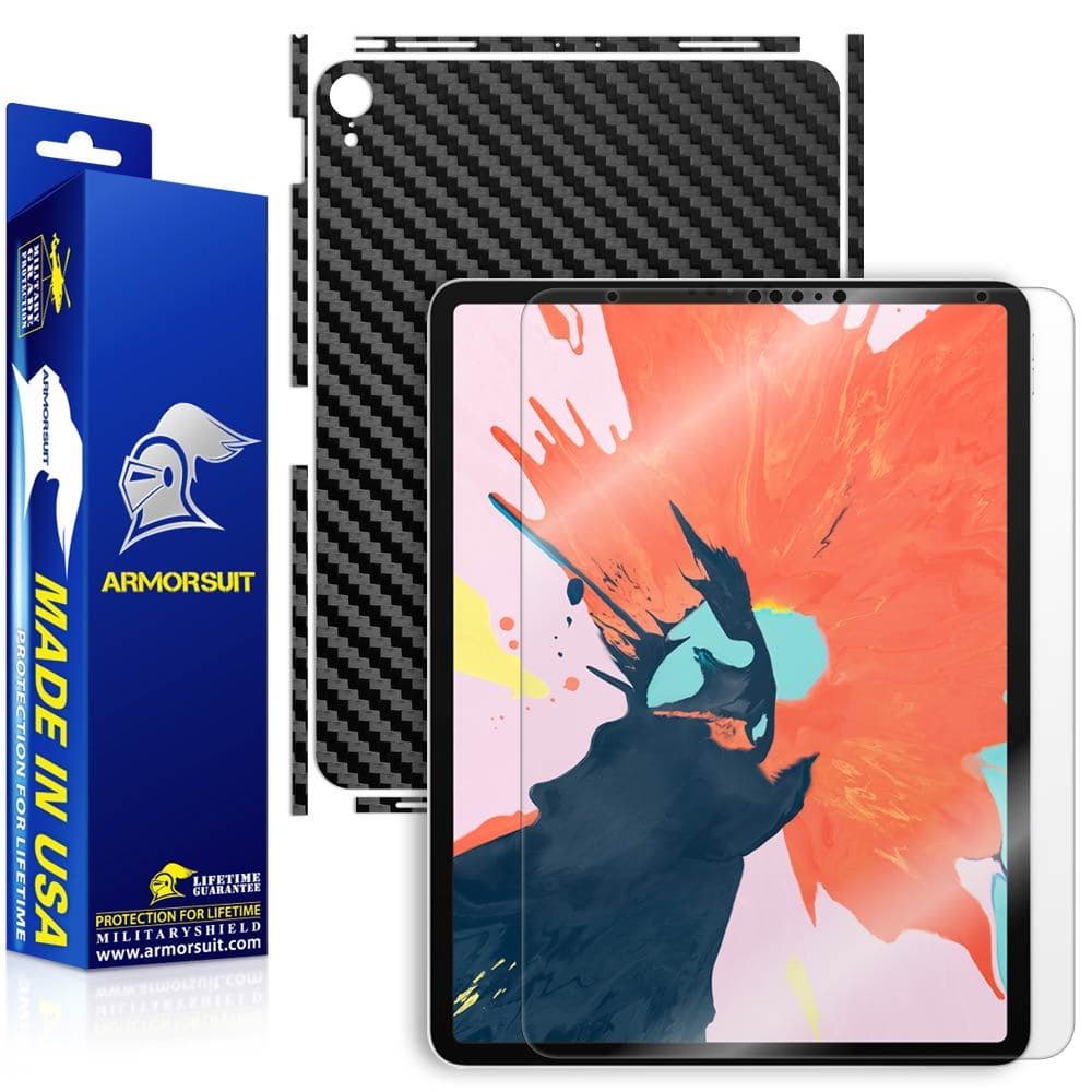ArmorSuit Apple iPad Pro 11" (2018) Screen Protector + Black Carbon Fiber USA