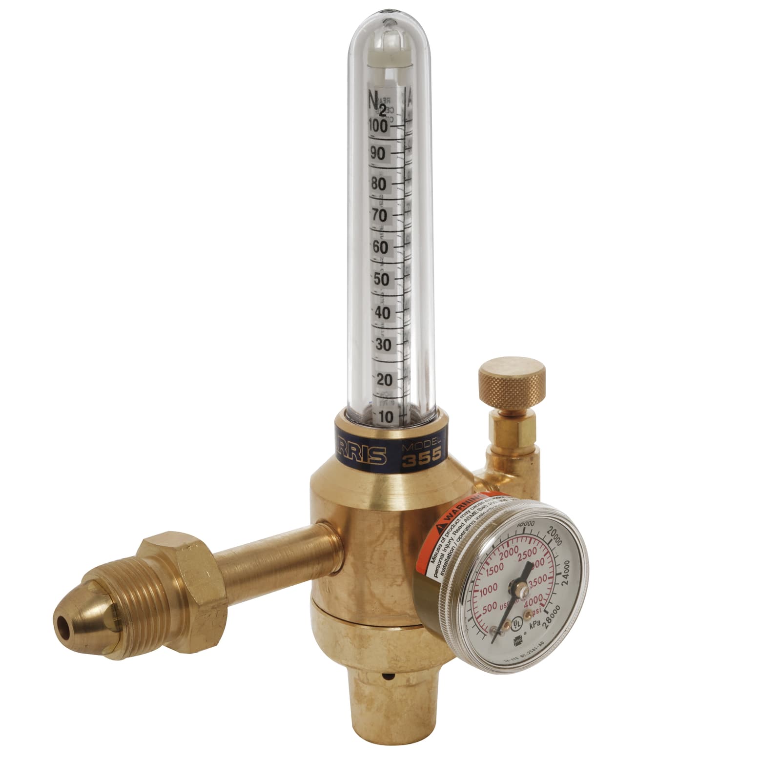 Harris 355-2 Nitrogen (Air) Flowmeter Regulator 355-2-N2/Air-580 - 3100207 6