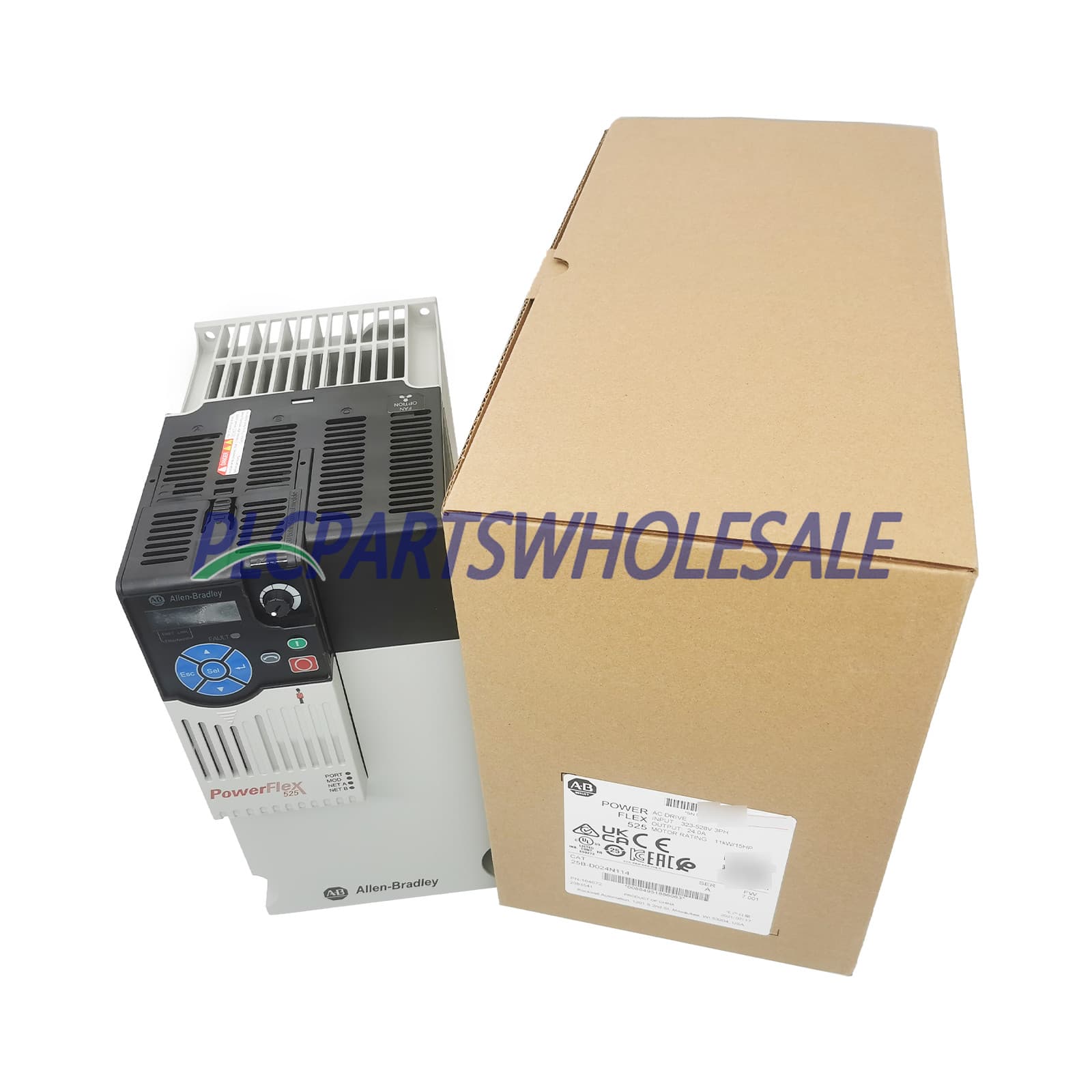 Allen-Bradley 25B-D024N114 PowerFlex 525 11kW (15Hp) AC Drive Variable Frequency 3
