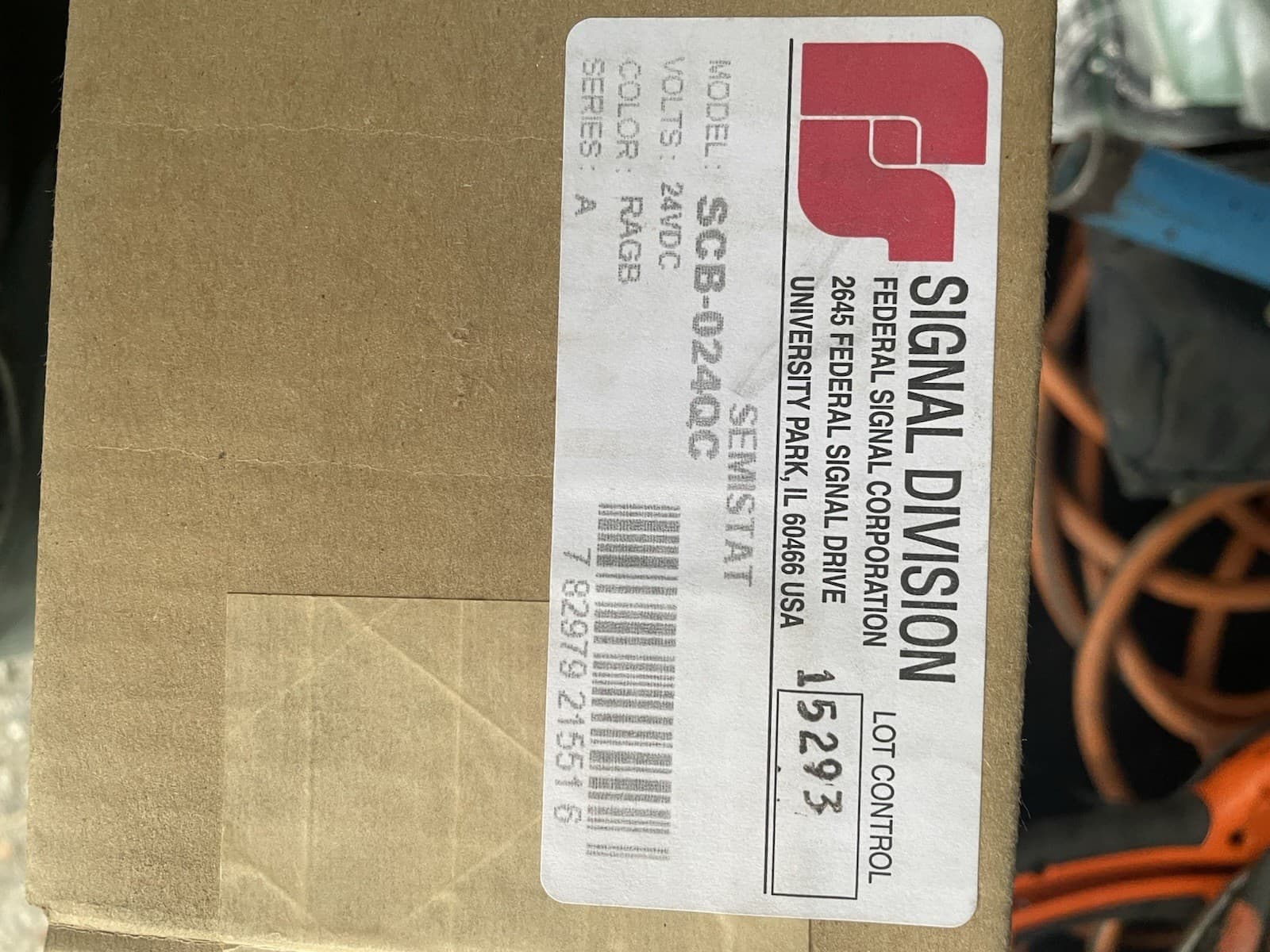 Federal Signal SCB-024QC Direct I/O SemiStat LED Signal Light Status Display 2