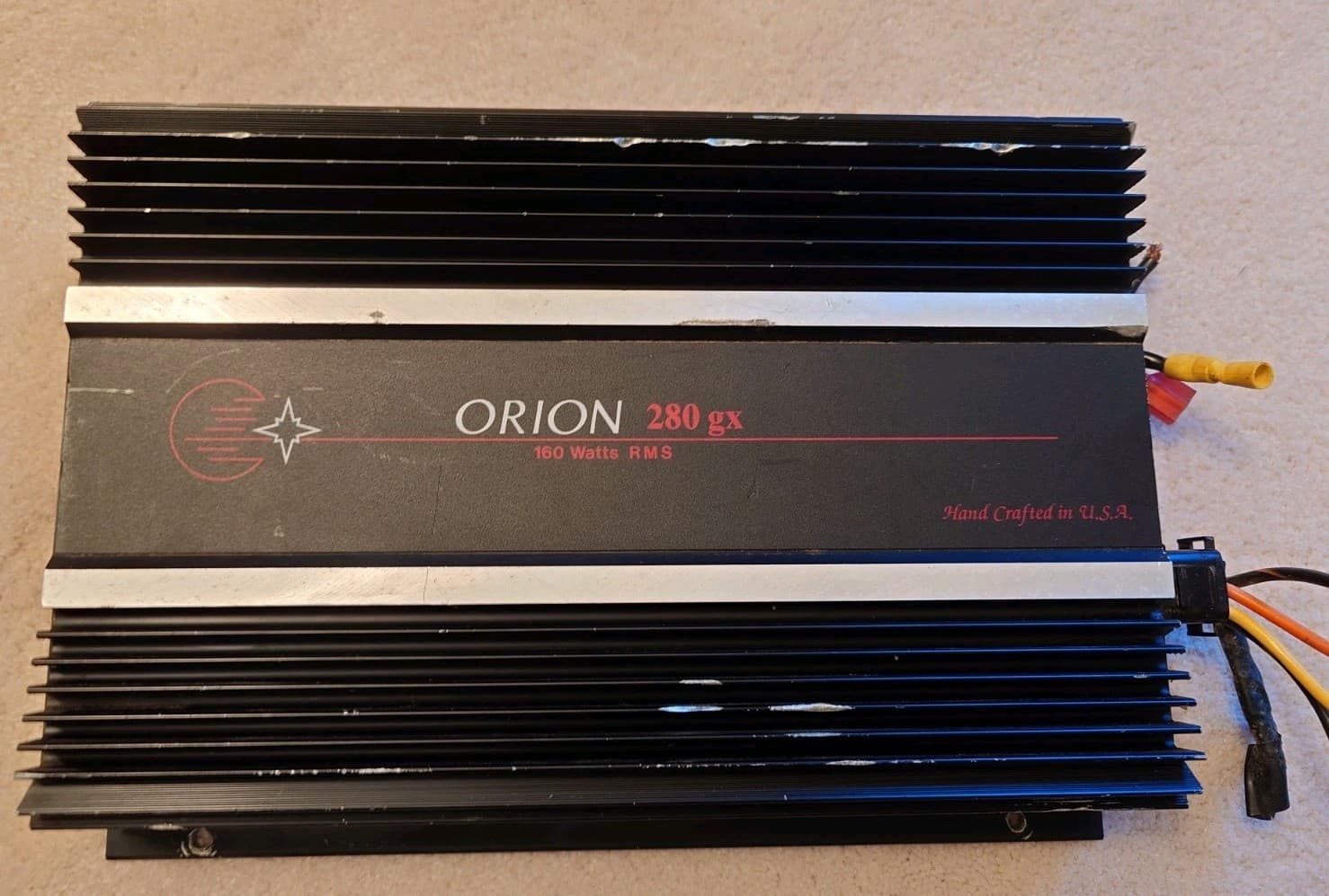 Orion 280gx Amp UNTESTED VTG 1980s Radwood Amplifier 280 GX 160 Watts RMS 2 CHN