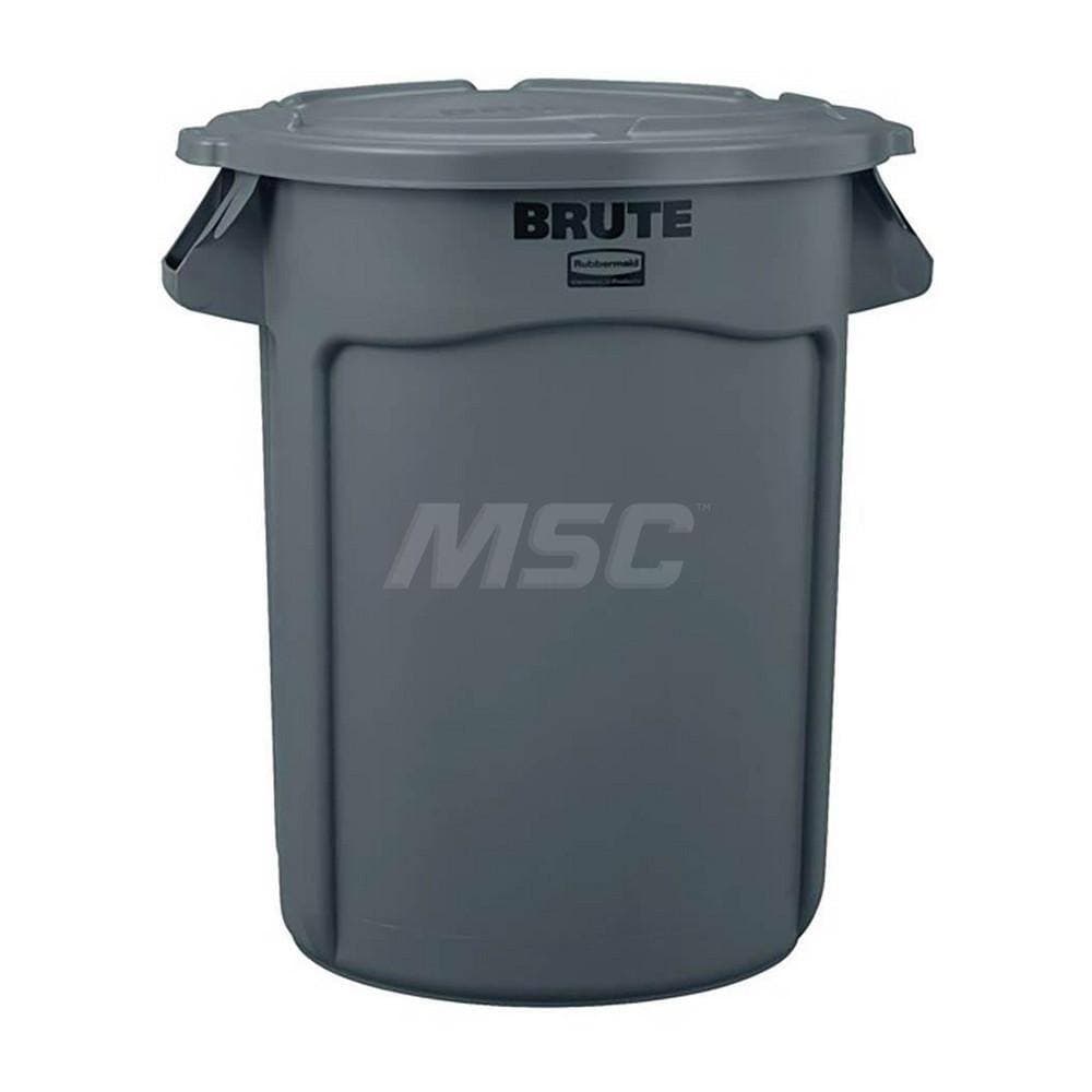 Rubbermaid FG263100GRAY Round Lid fits 32 Gal Round BRUTE Trash Can 3