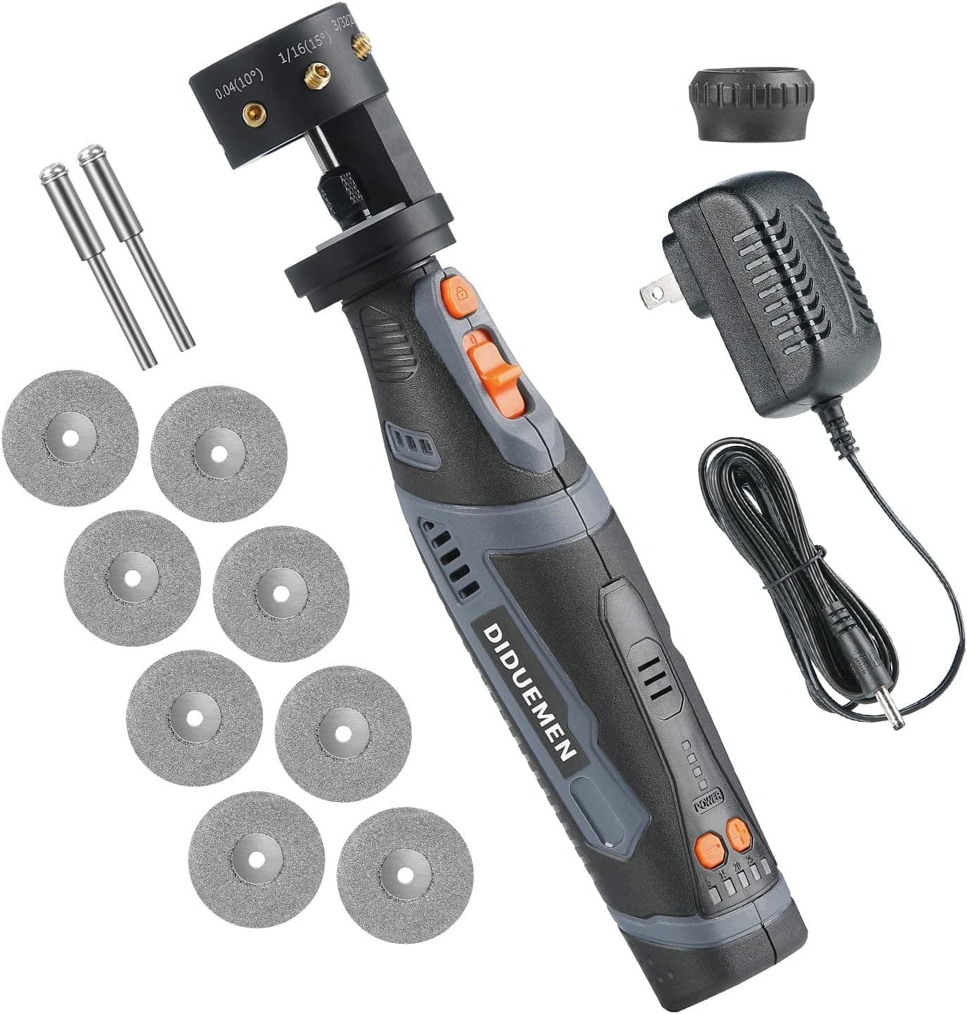 DIDUEMEM 8V Tungsten Electrode Sharpener, Cordless Tungsten Grinder for tig weld 2