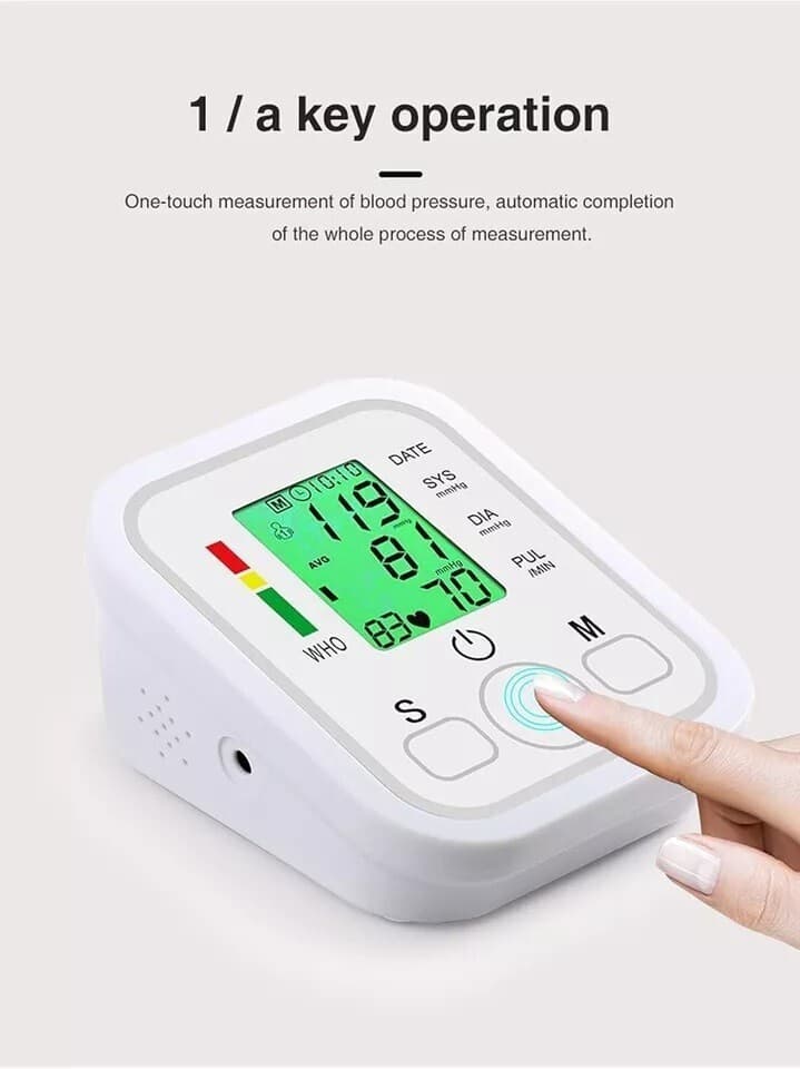 Digital Automatic Blood Pressure Monitor Upper Arm BP Machine Heart Rate USA 3